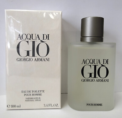 #ad Giorgio Armani Acqua Di Gio 3.4oz Men#x27;s Eau De Toilette Spray Brand New Sealed $29.95
