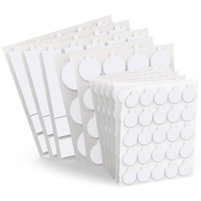 #ad Sticky Tack Clear Double Sided Adhesive Dots Strips 220 Pcs Removable Sticky ... $17.99