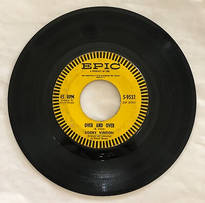 #ad Bobby Vinton Over And Over Rain Rain Go Away 45 RPM 7” Epic Record Vinyl $14.95