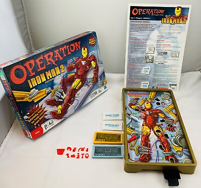 #ad 2010 Iron Man Operation Game by Milton Bradley Complete in Great Cond FREE SHIP $26.99