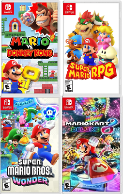 #ad Mario VS Donkey Kong RPG Wonder Mariokart 8 Deluxe Nintendo Switch Bundle $187.95