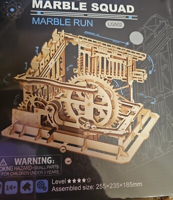 #ad NIB ROKR Marble Squad Marble Run 3D Wooden Puzzle Kit LG502 Sealed Age 14 $17.97