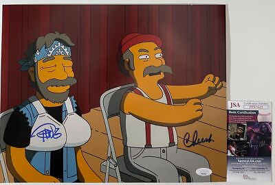 #ad Cheech Marin amp; Tommy Chong Signed The Simpsons 11x14 Photo B Autograph JSA COA $64.95