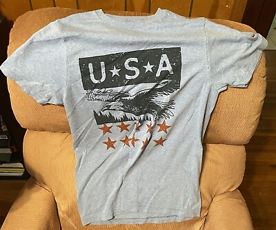 #ad Sonoma Goods For Life Blue USA Eagle T Shirt Mens Size Small Kohls $9.99