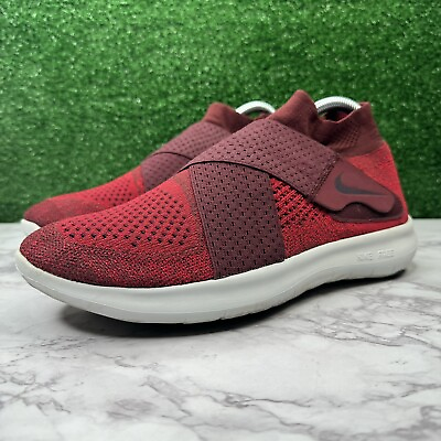 #ad Nike Free Rn Motion Flyknit 2017 Tough Red Port Wine Mens 8 Women#x27;s 9.5 Training $44.99