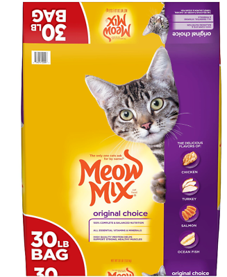 #ad Meow Mix Original Choice Dry Cat Food 30 Pounds..... $25.48