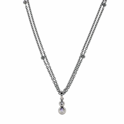 #ad CEM Necklace Titan Necklace Jewelry Swarovski Crystal 16 7 8in Ladies CT3 138 $71.94