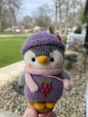 #ad handmade crochet cutie Penguin $35.99