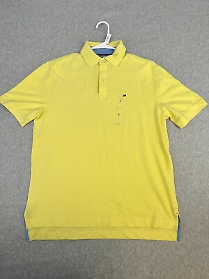 #ad TOMMY HILFIGER Mens Ivy Polo Shirt Size XS Yellow Classic Fit NWOT $19.69