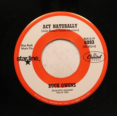 #ad Country Nm 45 Buck Owens Act Naturally Over And Over Again On Starline $5.00