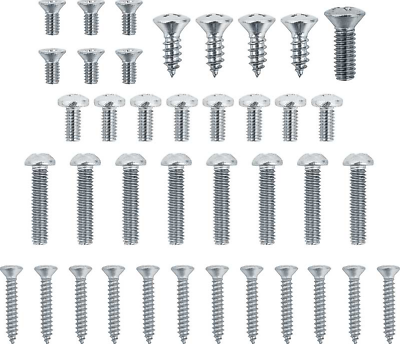 #ad 35 Piece Exterior Screw Set For 1956 Chevy Bel Air 150 and 210 Models $22.98
