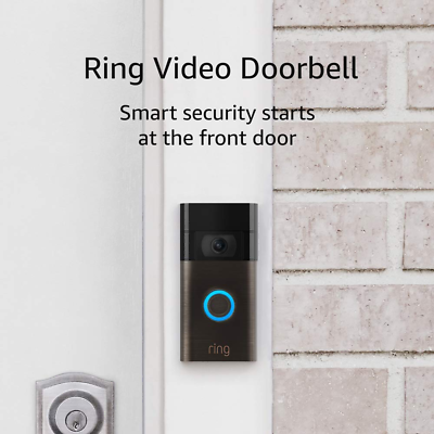 #ad Ring Video Doorbell Second Generation Wi Fi 1080p HD Camera Motion Detection $133.09