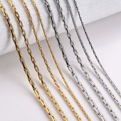 #ad #ad 1PC Square Link Chain Gold Silver Color Chains Necklace Jewelry Making Findings $10.06