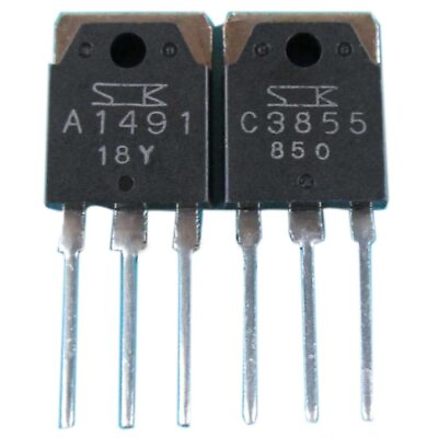 #ad 2PCS 1PCS=A1491 1PCS=C3855 2SA1491 2SC3855 TO 3P integrated circuit $3.99