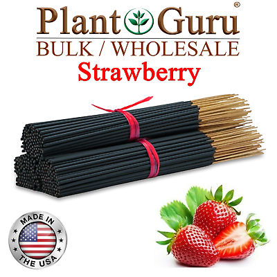 #ad STRAWBERRY Incense Sticks 11quot; Bulk Pack Wholesale Hand Dipped Lot $6.99