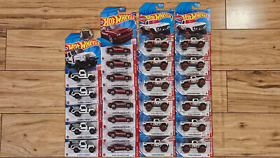 #ad Hot Wheels Red Edition Dodge Jeep Themed Lot of 25 Jeep Challenger Power Wagon $99.99