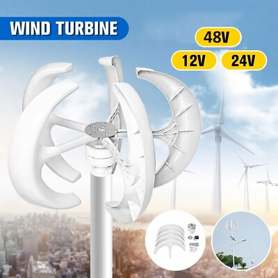 #ad 3000W Vertical Wind Turbine Generator Windmill 12V 24V 48V Multiple Kits $482.00