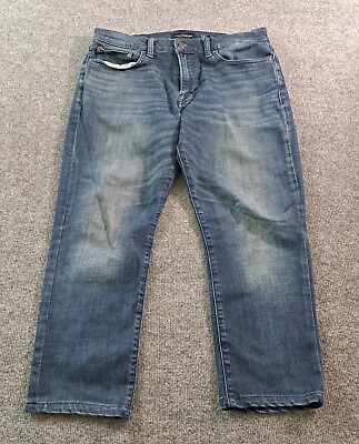 #ad Lucky Brand Mens Jeans Size 34 Blue Denim 121 Heritage Slim Straight 34X25 $18.69
