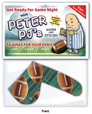#ad FOOTBALL Peter PJ Willy Warmer WEINER SOCK Gag Gift Joke Husband Birthday $12.99