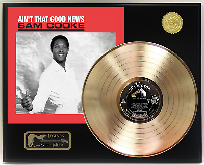 #ad Sam Cooke Aint That Good News Gold LP Record Plaque Display $179.50