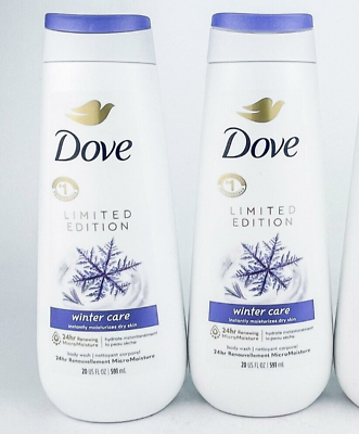 #ad #ad Dove Winter Care Body Wash Dry Skin Limited Edition Shower Gel New Lot Of 2 $39.95