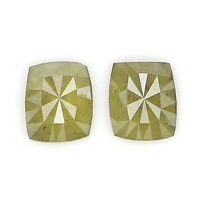 #ad Natural Loose Cushion Pair Diamond Yellow Color Cushion Diamond 0.99 CT N2469 $149.00