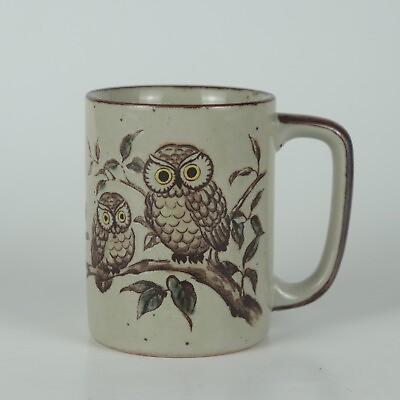 #ad Otagiri Coffee Mug Embossed Owl Vintage 8 oz. Stoneware Japan $8.50