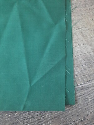 #ad Vintage Solid Color Fabric 44quot; X 37quot; Forest Green Cotton 1 Yard Sewing Quilting $10.00