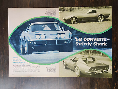 #ad Vintage 1968 Chevrolet Complete Line Chevy II Nova 4 Page Original Article $6.29
