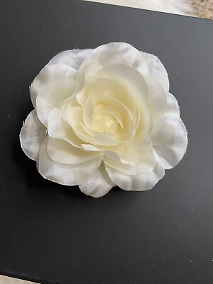 Camellia Flower Brooch Pin Large Ivory White New Handmade Gift Wedding Birthday $16.99