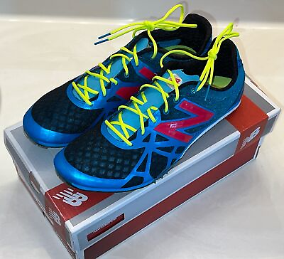 #ad Size 11 New Balance Mens MD500 Racing Track Shoes Spikes Middle Distance Blue $26.95