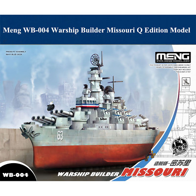 #ad Meng WB 004 Warship Builder Missouri Q Edition Assembly Model $34.00