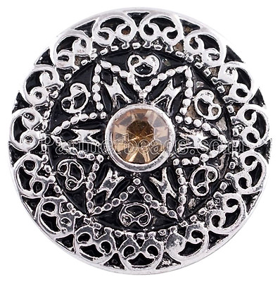 #ad Antique Silver Brown 20mm Snap Charm for Ginger Snaps Interchangeable Jewelry $6.95
