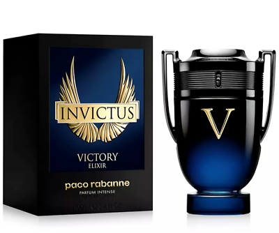#ad Invictus Victory Elixir by Paco Rabanne 3.4oz Parfum Intense Men NEW SEALED Box $99.99