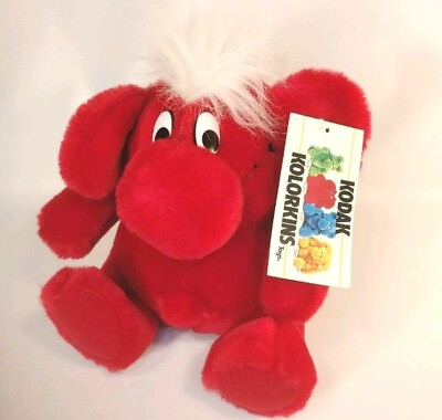 #ad From 1989 Kodak Kolorkins Toys quot;Flashquot; Red Stuffed Plush Free Shipping $21.21