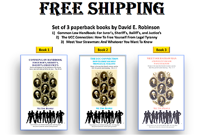 #ad David E. Robinson 3 Books Set: Common Law ... The UCC ... amp; Meet Your Strawman $23.23