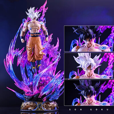 #ad Dragon Ball Z LS Ultra Instinct Goku GK Statue Figure Model 43cm Gift Ornament $99.00
