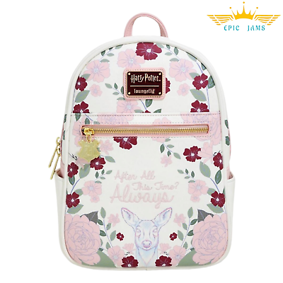 #ad EXCLUSIVE Loungefly Harry Potter Always Floral Mini Backpack New $149.99