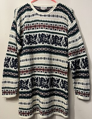 #ad Stefano International Sportswear VTG 80s 90s Sweater Sleeve Retro $14.00