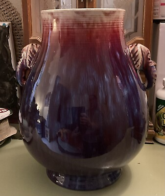 #ad Jingdezhen Porcelain Hu Vase With Flambé Glaze $150.00