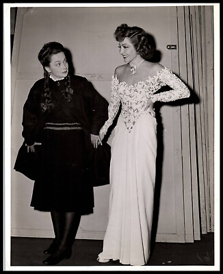 #ad Hollywood Beauty CLAUDETTE COLBERT PORTRAIT OLIVIA DE HAVILLAND 1942 Photo 104 $107.99