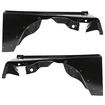 #ad Front Fender Set For 1997 2006 Jeep Wrangler Primed with Molding Holes $256.17