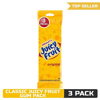 #ad Juicy Fruit Chewing Gum Value Pack 15 Ct 3 Pack $13.00