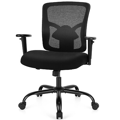 #ad Costway 400 lbs Mesh Big amp; Tall Office Chair Swivel Computer Desk Task Chair $139.99