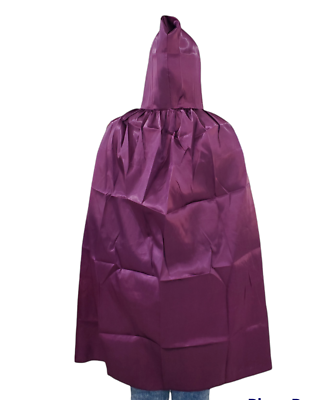 #ad Kids Hooded Cloak Cape for Halloween Role Play Cosplay Costume Purple L 47quot; $2.99