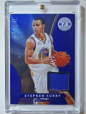 #ad 2012 Totally Certified Stephen Curry #PATCH BLUE Prizm 99 Game Worn Rare AU $330.00