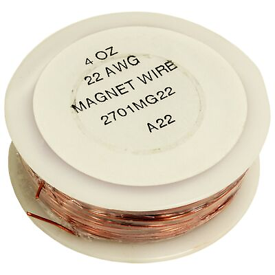 #ad 125 Foot 22 Gauge Copper Magnet Wire with Enamel Insulation 1 4 Pound $10.41