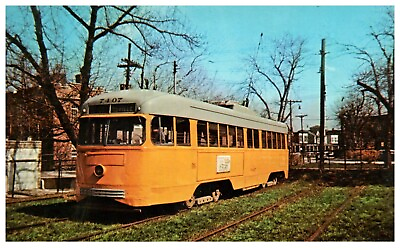 #ad Pullman Standard Built PCC Baltimore Streetcar Museum Postcard c.1960 Unposted $4.99
