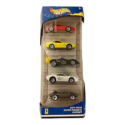#ad Hot Wheels – Ferrari Gift Pack – 5 Cars – New In Box Unopened 2002 $28.23