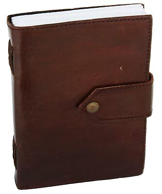 #ad Handmade Leather Journal Notebook Genuine Leather Bound Daily personal Diary $17.33